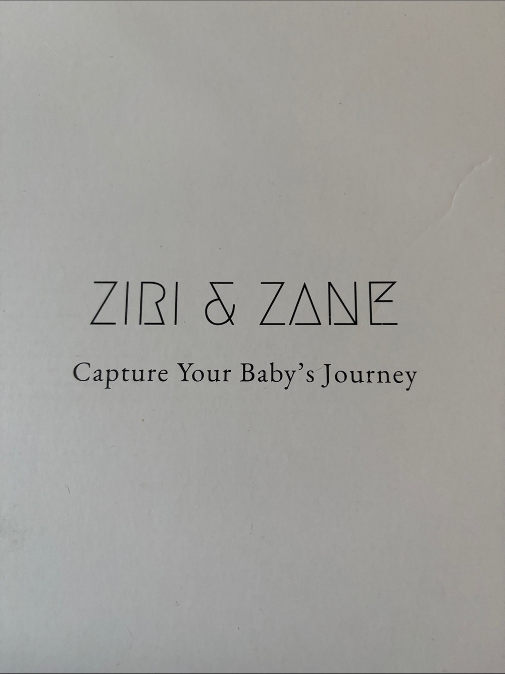 Ziri & Zane Keepsake Memory Book